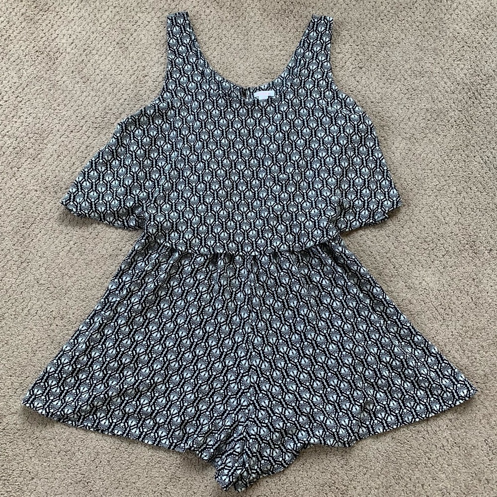 Womens Patterned Romper